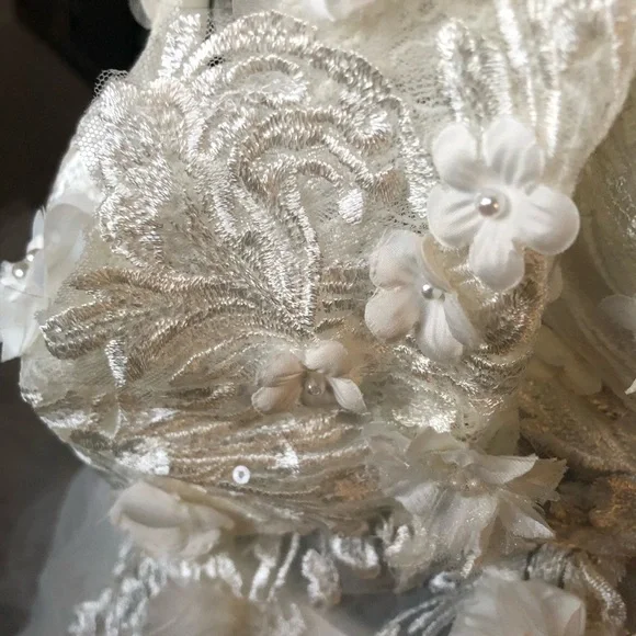 Demidress Wedding dress with Chic off the shoulder Tulle - Picture 3 of 14